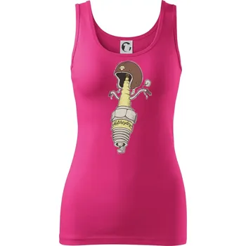 Dámské tričko Motorcycles svíčka - Dámské tílko - XL ( Purpurová )