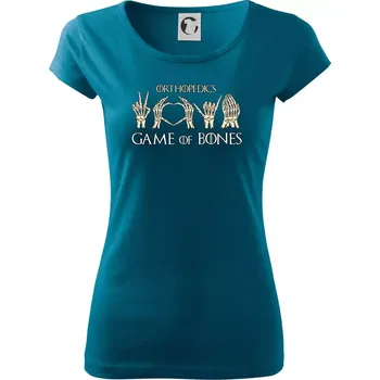 Dámské tričko Game of Bones Orthopedics - Dámské triko Pure - M ( Petrolejová )
