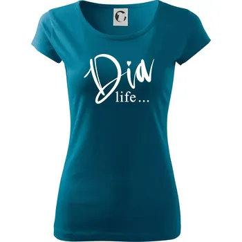 Dámské oblečení D I A Life - Dámské triko Pure - 3XL ( Petrolejová )