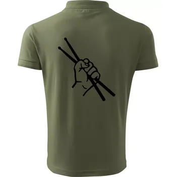 Pánská košile Paličky ruka - Polokošile pánská Pique Polo 203 - XL ( Khaki )
