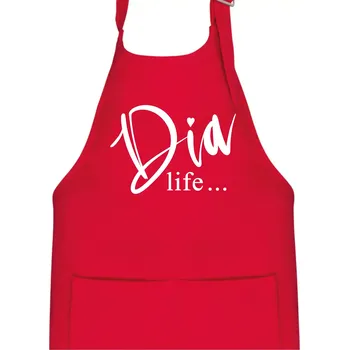 Kuchyňská zástěra D I A Life - Dětská zástěra na vaření - Univerzální velikost ( Červená )