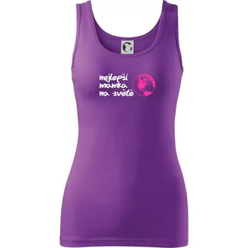 Dámské tričko Nejlepší mamka na světě - Dámské tílko - 2XL ( Fialová )