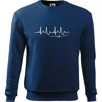 Pánská mikina EKG kluzák - Mikina Essential pánská - 3XL ( Půlnoční modrá )