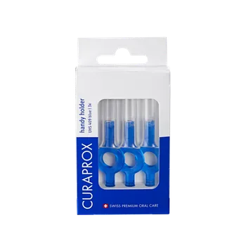 Zubní kartáček CURAPROX UHS 409 handy držáček, 3ks + krytky, 3ks
