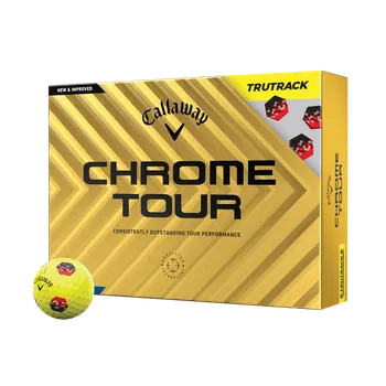 Golfový míček Callaway Chrome Tour TruTrack, Yellow