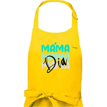 Kuchyňská zástěra D I A Máma green - Dámská zástěra na vaření - Univerzální velikost ( Žlutá )