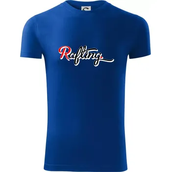 Pánské tričko Rafting retro - Viper FIT - Pánské zůžené tričko - XL ( Královská modrá )