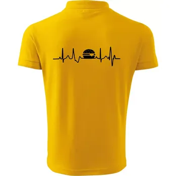 Pánská košile Ekg hamburger - Polokošile pánská Pique Polo 203 - M ( Žlutá )