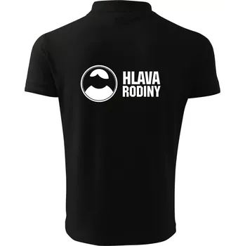 Pánská košile Hlava rodiny - Polokošile pánská Pique Polo 203 - XL ( Černá )