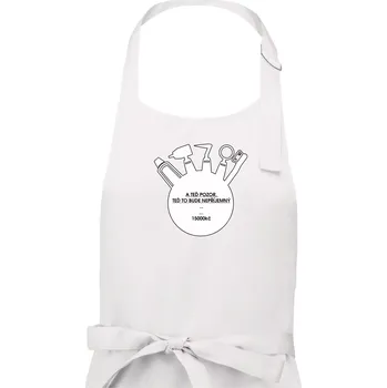 Kuchyňská zástěra U zubaře teď to bude nepříjemný - Dámská zástěra na vaření - Univerzální velikost ( Bílá )