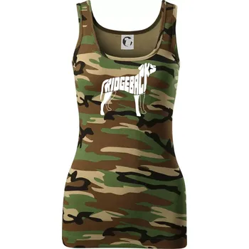 Dámské tričko Ridgeback - Dámské Maskáčové tílko - S ( Hnědý maskáč )