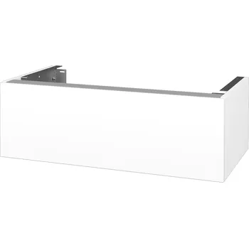 Dřevojas Doplňková skříňka pod desku DSD SZZ1 90 (výška 30 cm) - N01 Bílá lesk / L01 Bílá vysoký lesk