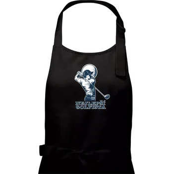 Kuchyňská zástěra Nejlepší golfista - Pánská zástěra na vaření - Univerzální velikost ( Černá )