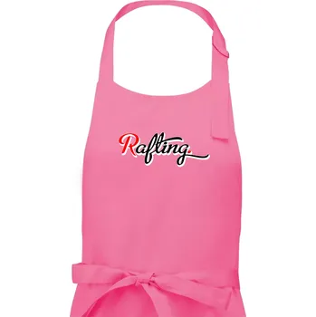 Kuchyňská zástěra Rafting retro - Dámská zástěra na vaření - Univerzální velikost ( Růžová )