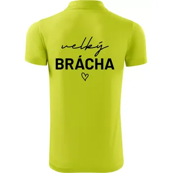 Pánská košile Velký brácha - nápis na prsou - Polokošile Victory sportovní (dresovina) - 2XL ( Limetková )