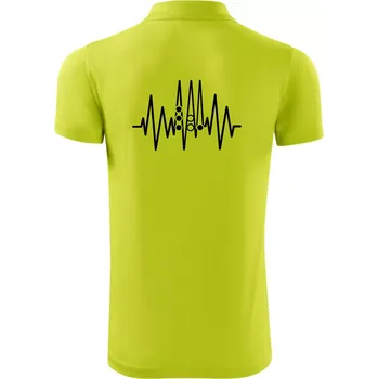 Pánská košile Backgammon EKG - Polokošile Victory sportovní (dresovina) - XL ( Limetková )