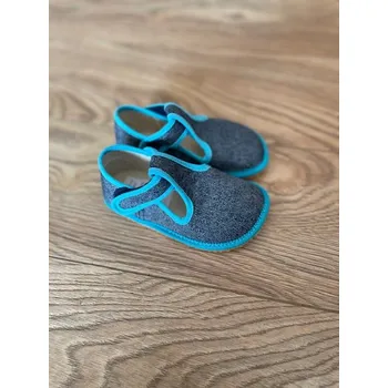 Dívčí obuv Bačkůrky BFN 170020/W - TYRKYS DENIM, Beda Barefoot Velikost: 29