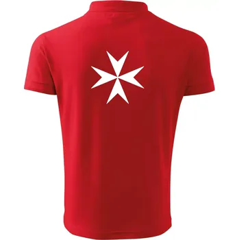 Pánská košile Malta - námořní vlajka - Polokošile pánská Pique Polo 203 - 4XL ( Červená )