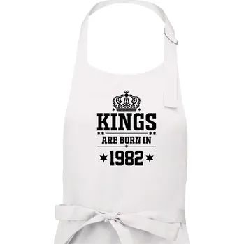 Kuchyňská zástěra zrození cykl - Pánská zástěra na vaření - Univerzální velikost ( Bílá )