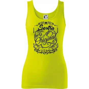 Vintage nejlepší sestra 100% kvalita - Dámské tílko - S ( Limetková )