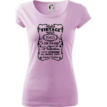 Dámské tričko Vintage Etiketa - 1965 - Dámské triko Pure - 3XL ( Orchid )