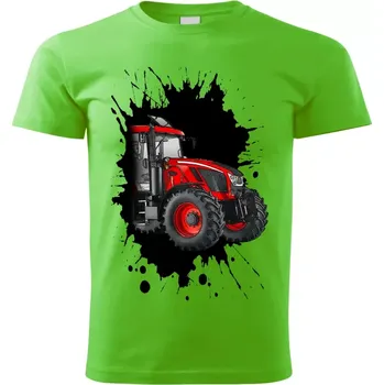 Pánské tričko Pánské tričko s traktorem ZETOR Crystal 160 zelené 4XL (tričko s traktorem)