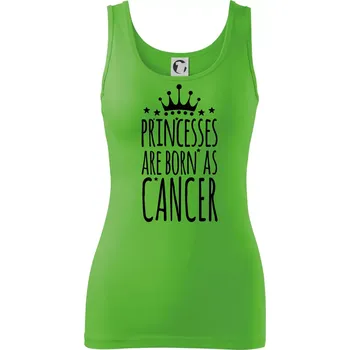 Dámské oblečení Princesses are born as Cancer - Rak - Dámské tílko - L ( Apple Green )