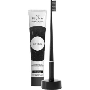 Kosmetická sada Piuma Gift Set Whitening Perfect Black základní set péče o zuby-
