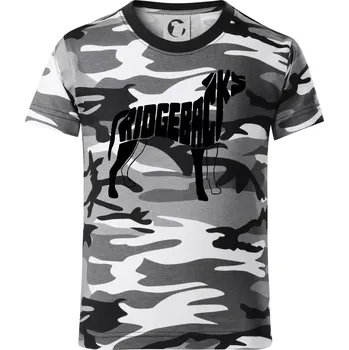 Chlapecké tričko Ridgeback - Dětské maskáčové triko - 104-110cm / 3-4 roky ( Šedý maskáč )