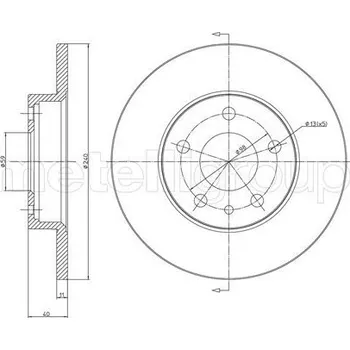 Brzdový kotouč Brzdový kotouč METELLI 23-0388C