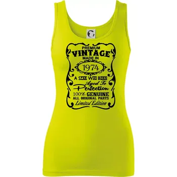 Vintage Etiketa - 1974 - Dámské tílko - XS ( Limetková )