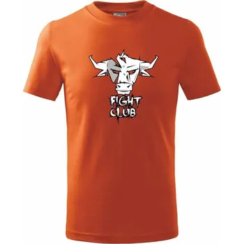 Chlapecké tričko Fight club - býk - Tričko dětské bavlněné - 104-110cm / 3-4 roky ( Oranžová )