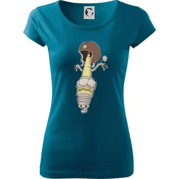 Dámské tričko Motorcycles svíčka - Dámské triko Pure - XL ( Petrolejová )