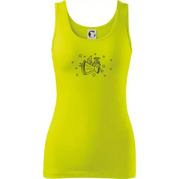 Dámské tričko Andílek hrající - Dámské tílko - XL ( Limetková )