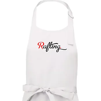 Kuchyňská zástěra Rafting retro - Pánská zástěra na vaření - Univerzální velikost ( Bílá )