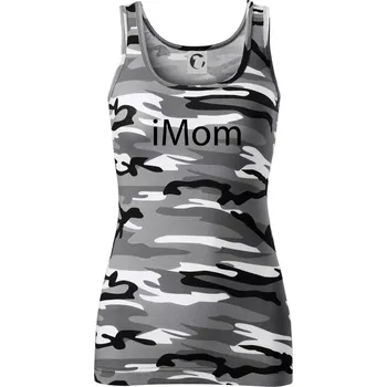 Dámské tričko iMom - Dámské Maskáčové tílko - XS ( Šedý maskáč )