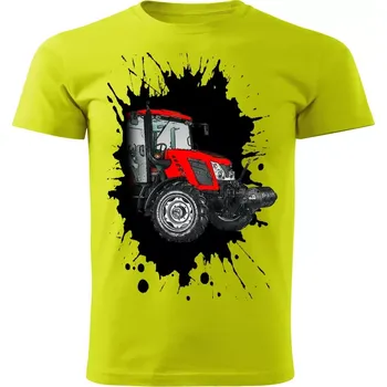 Pánské tričko s traktorem ZETOR proxima 110 limetkové 3XL (tričko s traktorem)