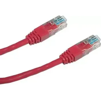 Síťový kabel DATACOM Patch kabel UTP CAT5E 1m červená (NPPDTC1018)