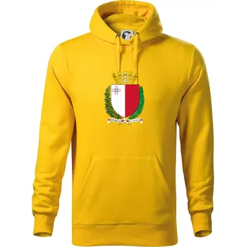 Pánská mikina Malta - statní znak - Mikina pánská Cape s kapucí - XL ( Žlutá )