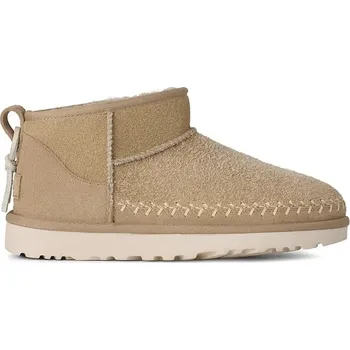 Dámská móda Semišové sněhule UGG Classic Ultra Mini Biarritz, 41, béžová, 80X
