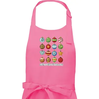 Kuchyňská zástěra Mám pěkný koule - Pánská zástěra na vaření - Univerzální velikost ( Růžová )
