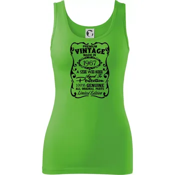 Dámské tričko Vintage Etiketa - 1967 - Dámské tílko - XL ( Apple Green )