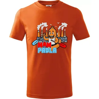 Mám pádla - Tričko dětské bavlněné - 104-110cm / 3-4 roky ( Oranžová )
