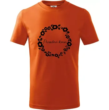 Přírodní krása - Tričko dětské bavlněné - 146 cm/10 let ( Oranžová )