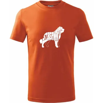 Chlapecké tričko Bernardýn - Tričko dětské bavlněné - 104-110cm / 3-4 roky ( Oranžová )