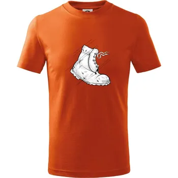 Chlapecké tričko Boty do nepohody - Tričko dětské bavlněné - 122 cm/6 let ( Oranžová )