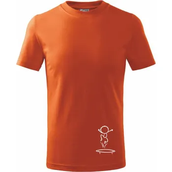 Chlapecké tričko Trampolínky postavička - Tričko dětské bavlněné - 104-110cm / 3-4 roky ( Oranžová )
