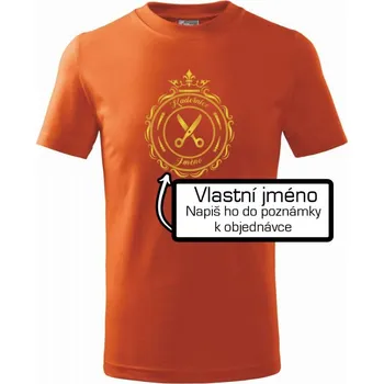 Chlapecké tričko Kadeřnice jméno - Tričko dětské bavlněné - 146 cm/10 let ( Oranžová )
