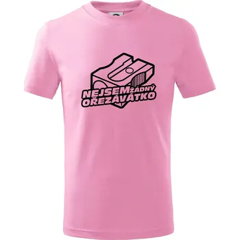 Ořezávátko - Tričko dětské bavlněné - 158 cm/12 let ( Růžová )