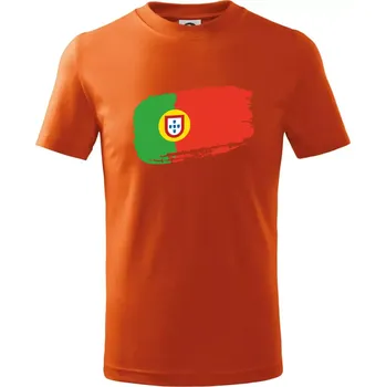Chlapecké tričko Portugalsko vlajka - Tričko dětské bavlněné - 146 cm/10 let ( Oranžová )